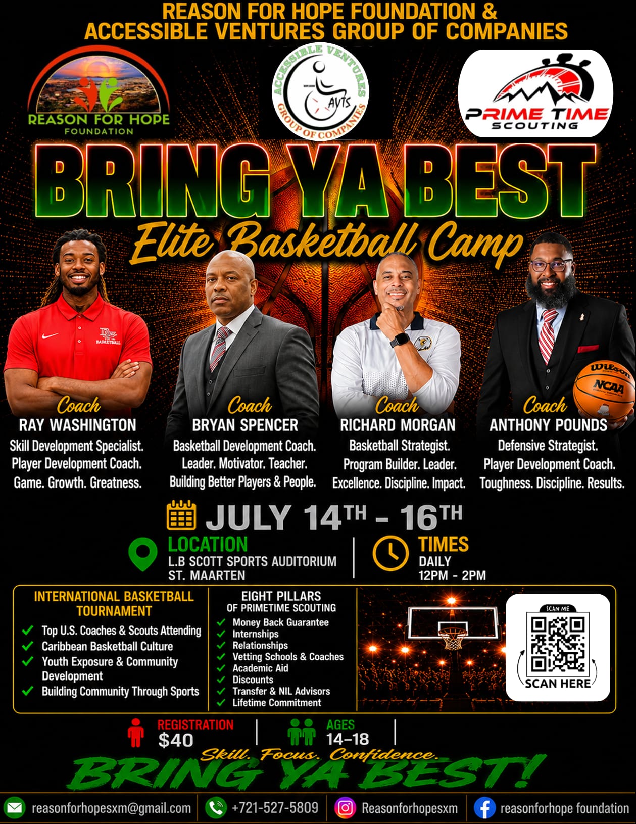 Bring Ya Best Elite Basketball Camp flyer